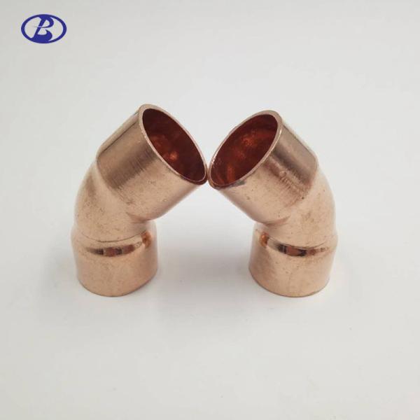 45 Degree Easy Bend Refrigeration Pipe Fittings Copper Pipe Elbow for HVAC and Plumbing