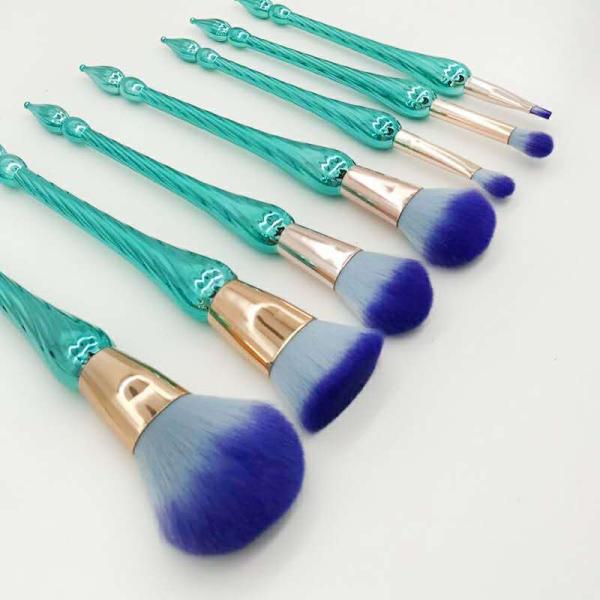 Promotion Private Label Best Quality 7Pcs Synthetic Hair Makeup Brushes Free Sample
