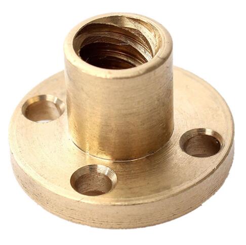 Brass Nut Stainless Steel Hardware Fasteners For 8mm T8 Leadscrew Threaded Rod CNC 3D Printer Tool Parts