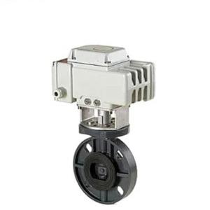Industrial UPVC Wafer Connection Butterfly Valve Electric Motorized Butterfly Valve