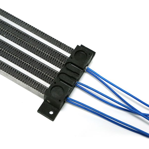 Calentador PTC de 24V a 220V con PTC cerámico y aleta de aleación de aluminio corrugado para soplador de aire caliente eficiente