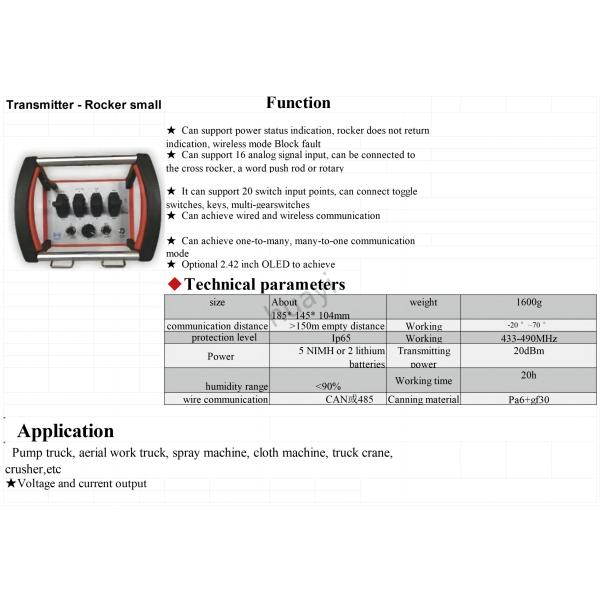 Промышленное строительство Zoomlion Бетонные насосы Части HBC дистанционное управление