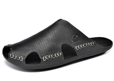Daily Leisure Mens Leather Slippers Flip Flops Mens Sandals And Slippers