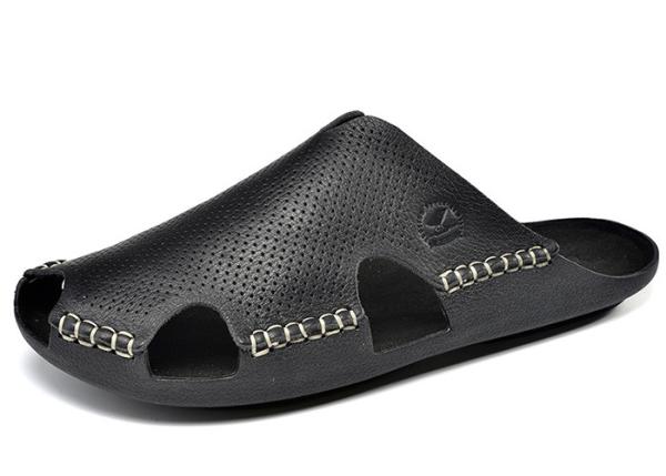 Daily Leisure Mens Leather Slippers Flip Flops Mens Sandals And Slippers