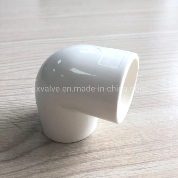 ASTM Standard QX51 Pressure Socket 90 Degree Elbow Sch40 UPVC PVC Pipe Fittings