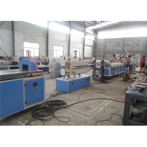 Double screw Wpc Extruder / WPC Window , Floor , Ceiling Profile Extrusion Process