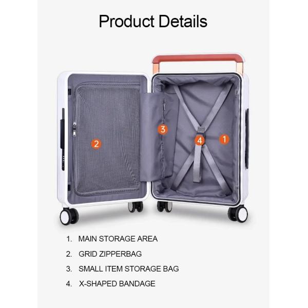 Custom Trolley Luggage Bags Travel Cabin Suit Cases Smart Carry On Suitcase Luggage Sets