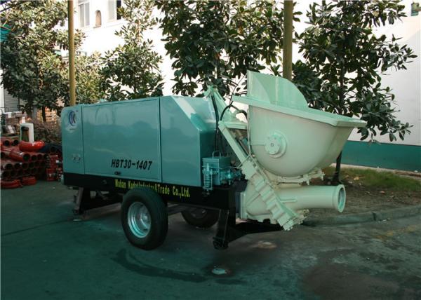 Trailer Type Hydraulic Concrete Pump  For Foamed Cement / Fine Aggregate Concrete