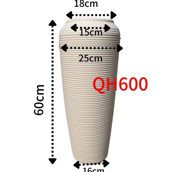 HDPE Multi-leaf White Porcelain Flower Pot for Indoor and Outdoor Potted Plants