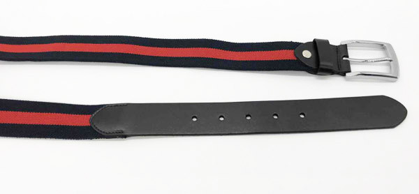 Поясы простирания красных людей нашивки заплетенные эластичные, поясы людей джинсов Stretchable