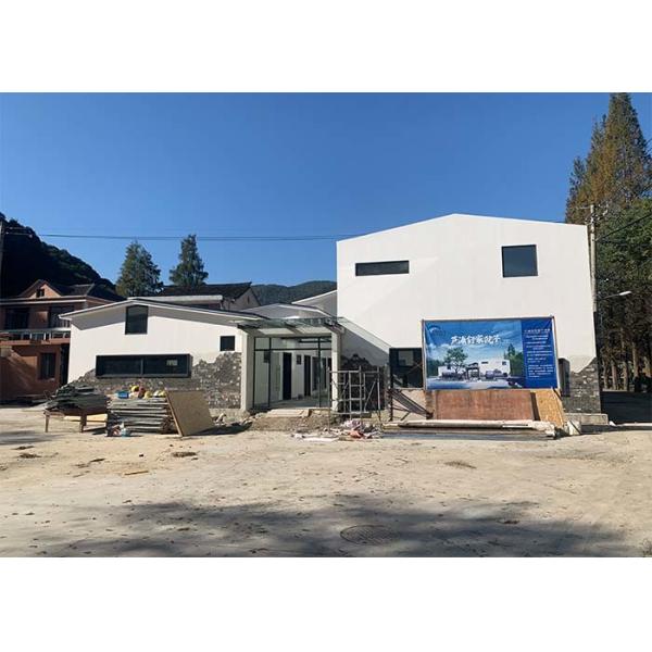 Steel Structural Prefab Retirement Center Typhoon Resistance Light Gauge Steel Bungalow