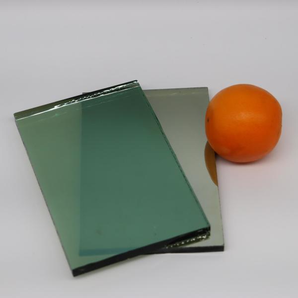 Fireplace Green Gray Reflective Glass 5mm