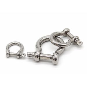 Permanent Safety Shackle with Bolt-and-Cotter-Pin Locking for Heavy Loads and