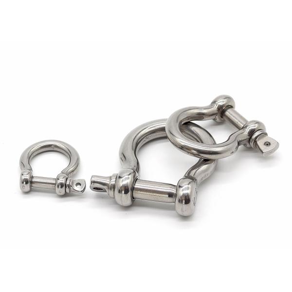Bolt Type Safety Shackle with Heavy Load Capacity, Corrosion Resistant Stainless Steel for Easy Installation