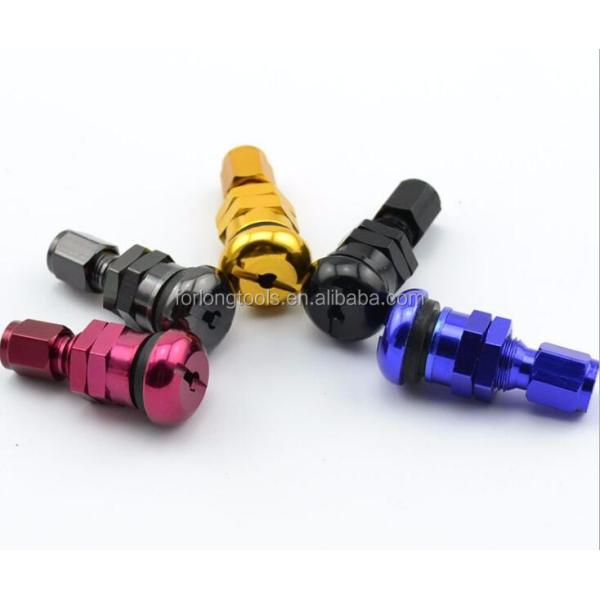 Universal Fitment ALUMINUM Car Tubeless Wheel Tire Valve Stem with Dust Caps and Caps from RAYS