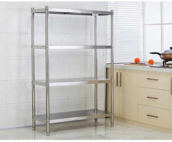 Collapsible Stainless Steel Display Racks / Storage Supermarket Heavy Duty Industrial Shelving