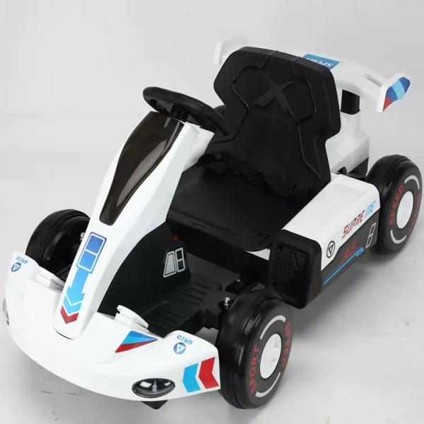 12В электрический дистанционный управляемый карт для 6 летних детей езда на картинговом автомобиле пластиковый тип PP
