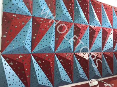 Multicolored Exterior Aluminum Facade Panels Length 600mm-4500mm