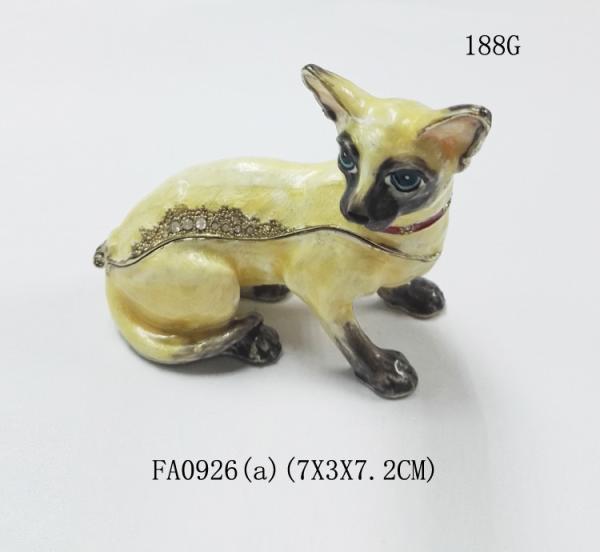 dog alloy jewelry box decorative metal keepsake box fashion trinket box home decorative