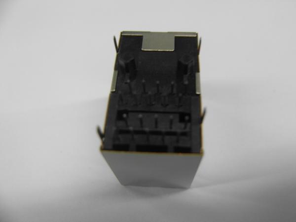 Os ethernet do gigabit empilham o conector do porto duplo RJ45 com o transformador para ethernet industial