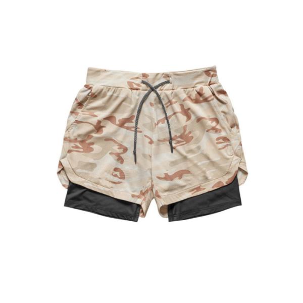 Sweatpants Woven Gym Shorts Men Worsted Breathable M-5XL 2 In 1 Gym Shorts
