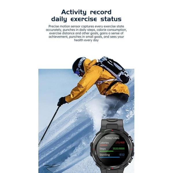 G18 Fitness Tracker Smartwatch 1.32 Inch Screen Waterproof Sports Smartwatch With BT Calling