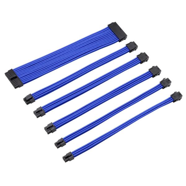 PSU Cable Kit Elbow Data Cable Computer PVC Heat And Wear Nylon Material 18AWG PET Sleeving Extension