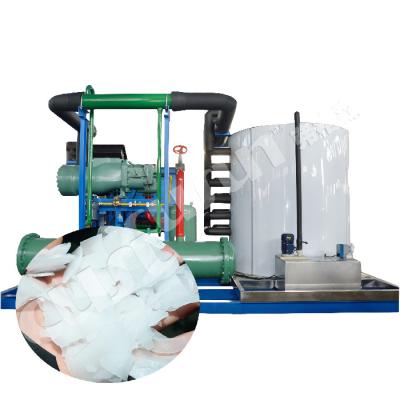 Chile Máquina de flocos de gelo industrial com tamanho de gelo de 1,5 mm-2,2 mm e refrigerante R404A