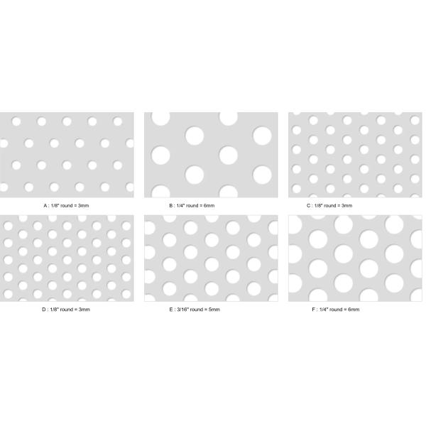 Subway R500 Wave Ceiling Tile Aluminum Honeycomb Perforated Panels Soundproof Board