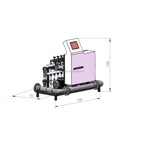 Complete Fertigation Dosing System Greenhouse Automated Fertigation System Automatic Fertigation Water System