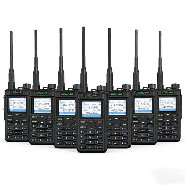DMR Radio Walkie Talkie with Dual Band VHF UHF AES 256 Encryption and Full Keypad