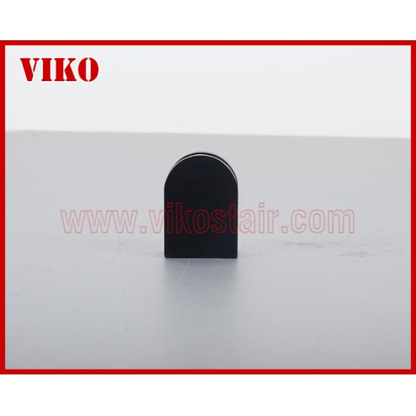 Black D Clam VK63B Black D Clamp Glass Spigot Square Design Swimming Pool Fence Tempered Glass 304 Stainless steel Satin