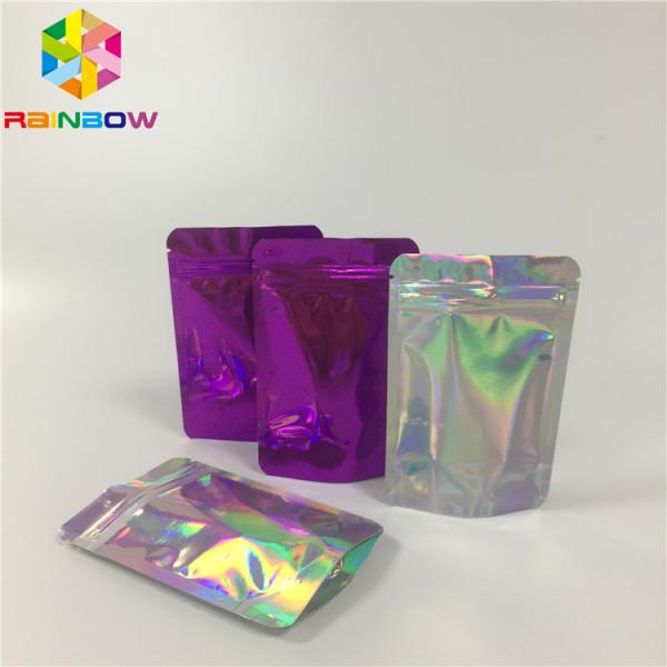 Laminated Holographic Laser 3d Display Bags Hologram Heat Transfer Vinyl Pouch