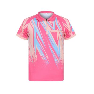 Anti Shrink Men's Dart Addicts Jerseys Polo Shirt Lightweight Polyester Custom Made