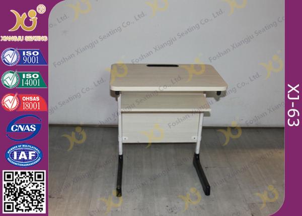 Epoxy Powder Coated Student Desk And Chair Set , Childrens School Desk And Chair