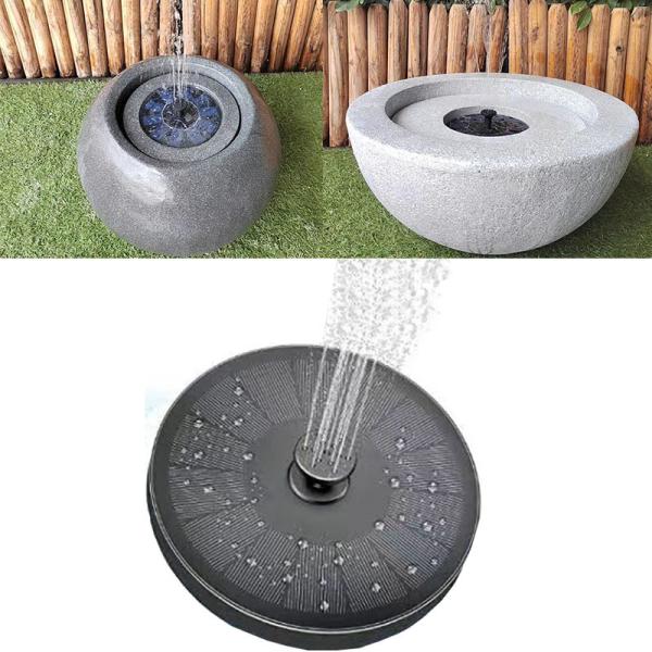 Os fabricantes fornecem a fonte de flutuação da água exterior solar da associação da bomba da fonte com a fonte solar colorida Pum dos acessórios das luzes