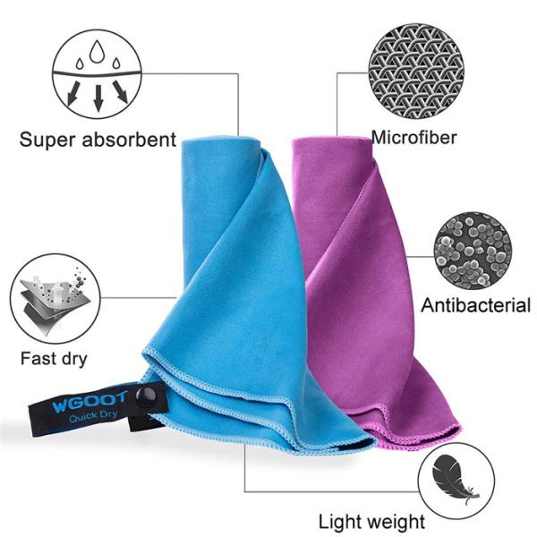 Quick Dry Super Absorbent Lightweight Microfiber Towel for Swimming Yoga Beach