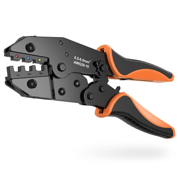 Practical Heat Shrink Terminal Crimper , Multifunctional Ratchet Crimping Pliers