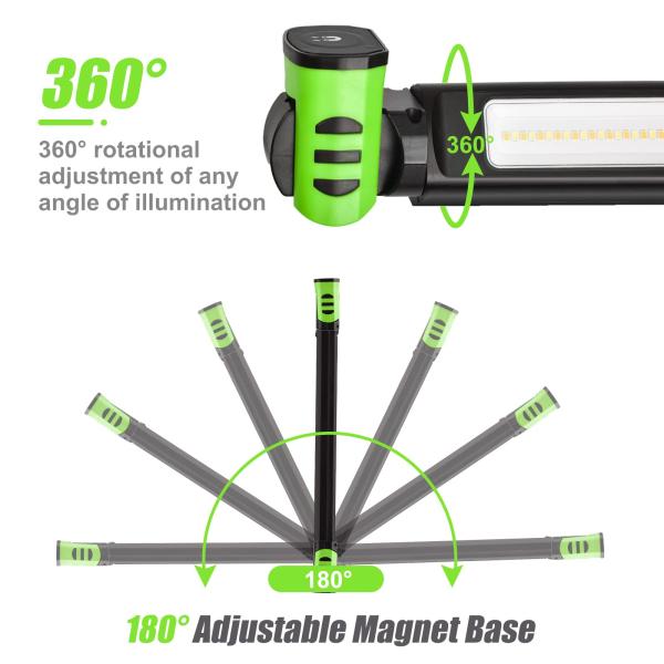 2500 Lumens Magnetic LED Inspection Light for Car Maintenance and Emergency Situations