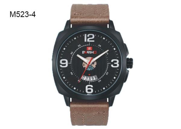 BARIHO Water Proof Men's Quartz Watch Cheap High Quality Fashion Leather Band  M523
