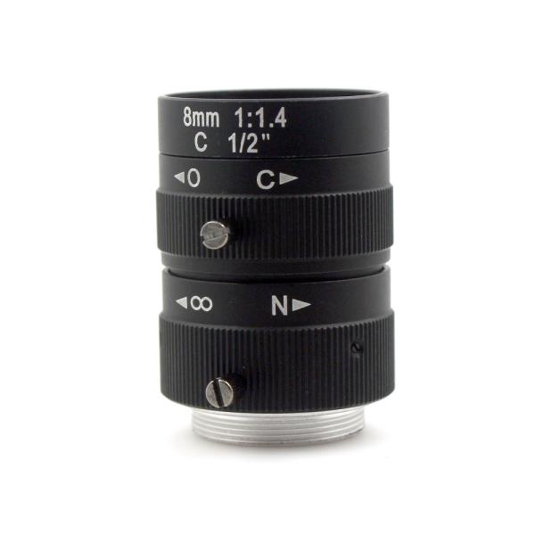8mm 1/2 Manual Fixed 3.0MP Machine Vision Lens