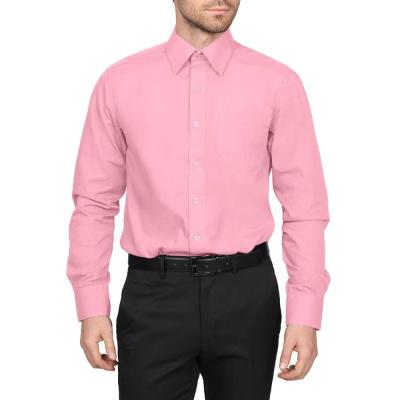 Twelve colors are in stock for long sleeve dress shirt，gentlemen shirt，dressing shirt for business use .daily shirts
