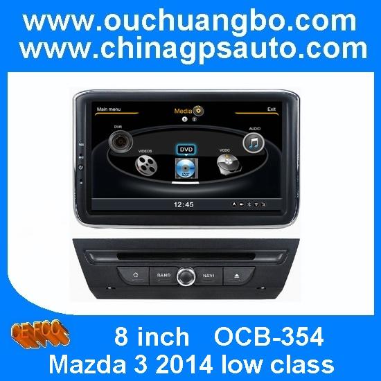 Ouchuangbo S100 Platform Car Navigation System for Mazda 3 2014 (Low class) DVD Radio Multimedia Player
