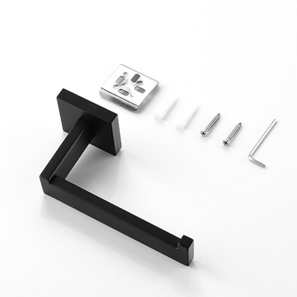 Matte Black Toilet Rolling Paper Holder  Wall Mounted  160.5 X 55 X 75 Mm