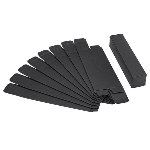 Recyclable and Eco-Friendly Black Paper Lipstick Cosmetic Perfume Kraft Cardboard Box