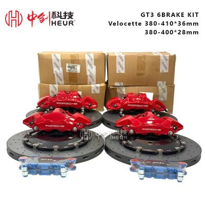 Heur Brake Carbon Ceramic Disc For Porsche 992  Upgrade 410*36mm Front Set And 400*28mm Rear Set