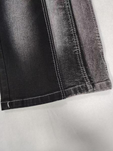 70% Cotton 28% Polyester 2% Spandex Heavy Weight Black Twill Denim Fabric 11.2oz For Apparel-Skirts Durable