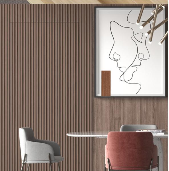 Painéis de WPC 100% à prova d'água Painéis de parede de PVC WPC para decoração interna ecológica