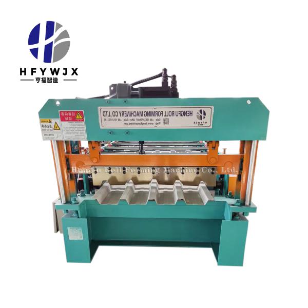 Trapezoidal Tile Roll Forming Machine with 23 Forming Stations 40 Meters Per Minute Speed and PLC Control System for Metal Roof Manufacturing