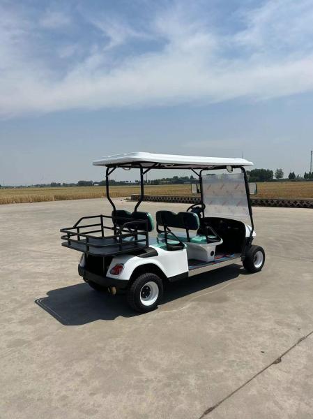 High Quality 4000W 60V Long Range Electric 4 Seats Facing Forward Golf Cart 14 Inch Family 4 Wheel